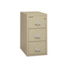 VICTOR FIREMASTER Three Drawer Letter File Cabinet- Medeco Security Lock