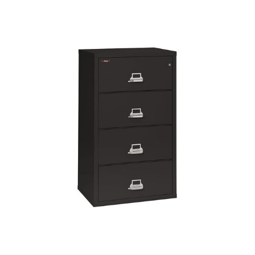 FireKing Business Safes 4 Drawer - 31" Wide (4-3122-C) / Black FIREKING Classic Lateral File Cabinet- High Security Key Lock