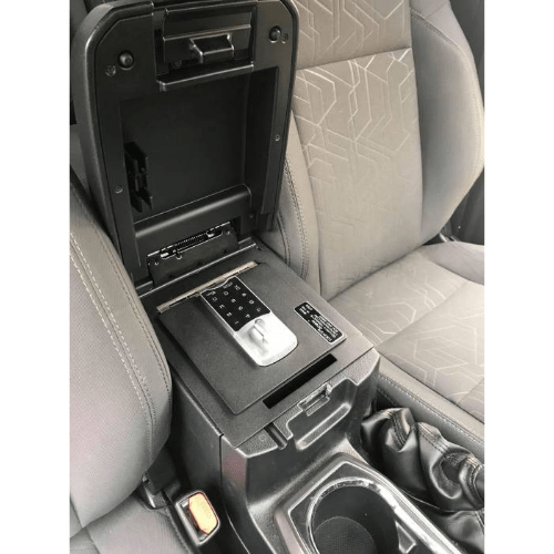 Lock'er Down Safes Car Safe LOCK'ER DOWN Console Safe 2016 ‐ 2021 Toyota Tacoma w/ ExXtreme 4 Digit Lock Lid Option Model: LD2047EX/4D