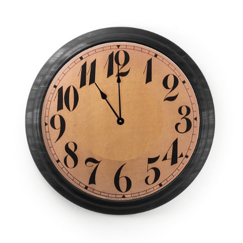 Tactical Walls Concealment Black Faux Wood Grain / Arabic TACTICAL WALLS 1410 - Concealment Wall Clock