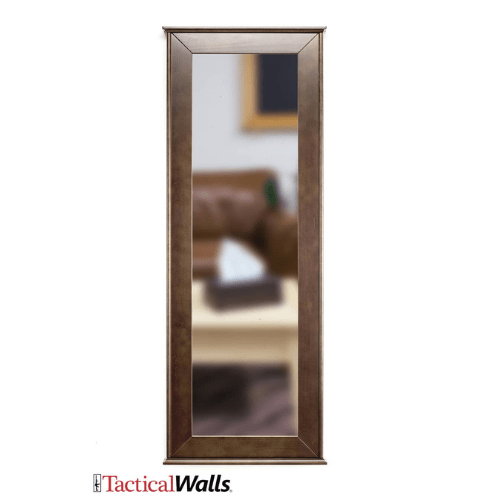 Tactical Walls Concealment Dutch Walnut / Insert Only / 2 Large & 1 Small TACTICAL WALLS - Sliding Mirror Bundle