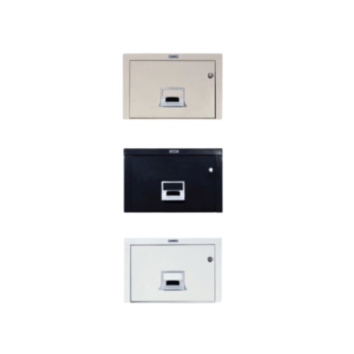 Victor FireMaster File Cabinet VICTOR FIREMASTER Four Drawer Legal File Cabinet -  Medeco Security Lock
